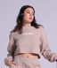 Waffle Lounge Set Top in Light Brown