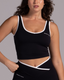 Stride Crop in Black