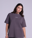 Oversized Flex Tee in Charcoal