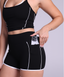 Outline Shorts in Black