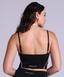 Outline Halter Crop in Black