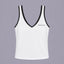 Stride Crop in White