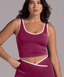 Stride Crop in Crimson