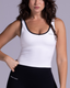 Stride Crop in White
