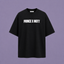 Womens Oversized Tee in Black