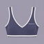 Stride Sports Bra in Platinum