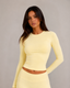 Daily Long Sleeve Top in Butter
