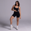 Stride Crop in Black