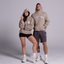 Essential Hoodie (Embroidered two-tone) in Light Brown