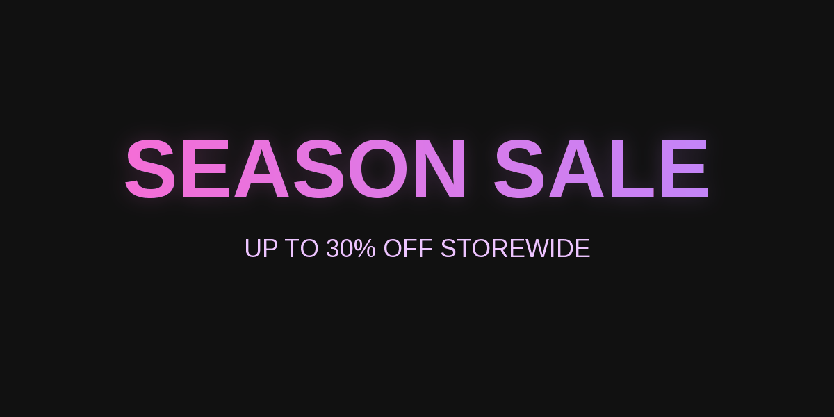 Promotional banner