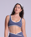 Stride Sports Bra in Platinum